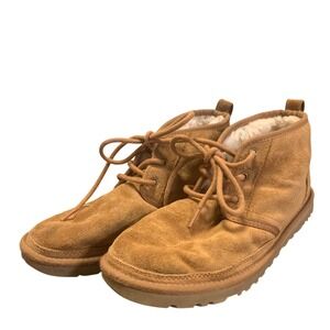 UGG Neumel Chestnut Suede Lace Up Chukka Boots Mens 10